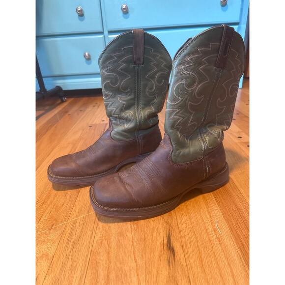 Rebel™ by Durango® Coffee & Cactus Pull-On Western Boot Sz 8.5 - Picture 3 of 9